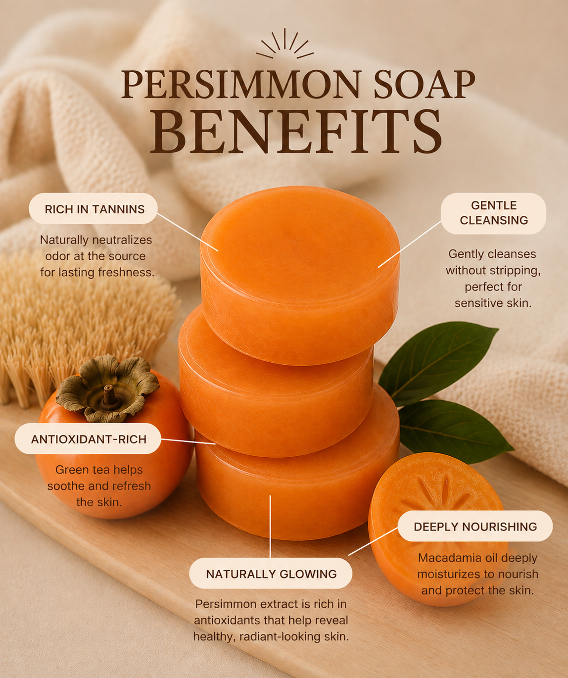 Deodorizing Persimmon Soap